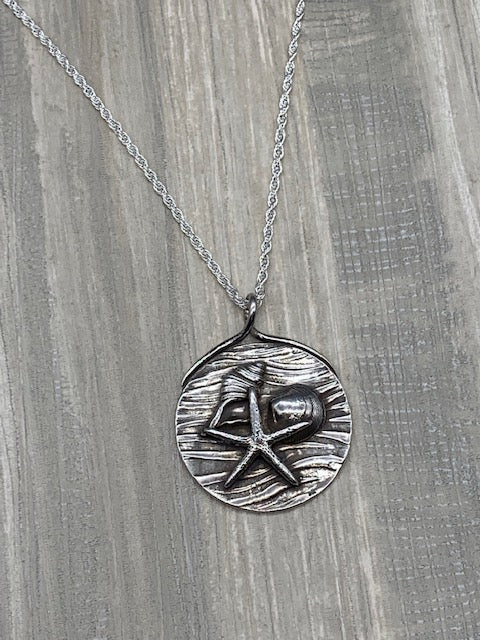 Jim and Linda Harrison-Nautical Trio Sterling Pendant Necklace