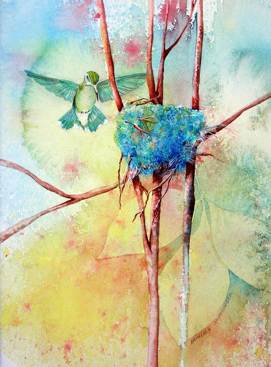 Kathleen Noffsinger -Lichen and Stolen Spider Web Giclee