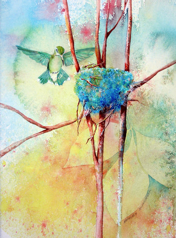Kathleen Noffsinger -Lichen and Stolen Spider Web Giclee