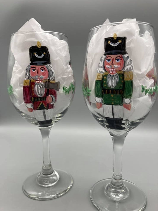 Jennifer Schroeder- Nutcracker Wine Glass
