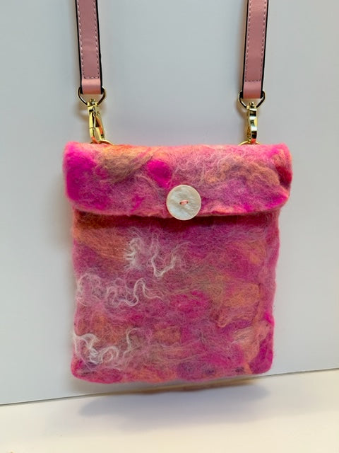 Joyce Pully- Pretty in Pink Crossbody Bag