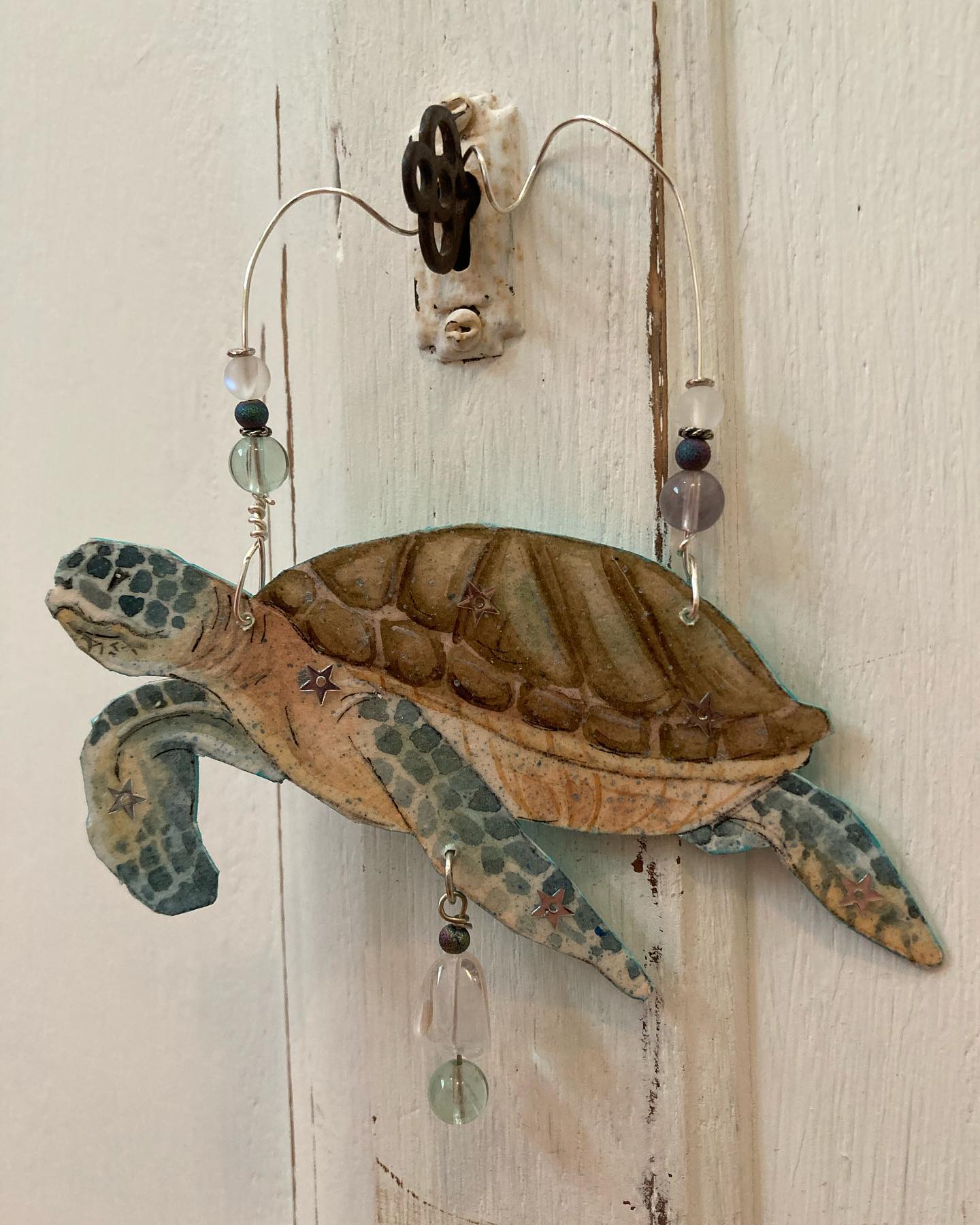 Jennifer Schroeder- Watercolor Sea Turtle Hanging Art