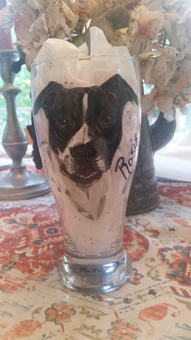 Jennifer Schroeder- Custom Painted Dog Breed Beer Glass