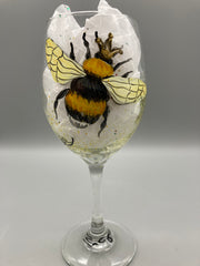 Jennifer Schroeder- The Queen Bee Wine Glass