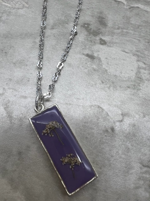 Denise Bush-Mini QAL Necklace Purple