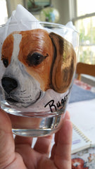 Jennifer Schroeder- Custom Painted Dog Breed Low Ball Glass