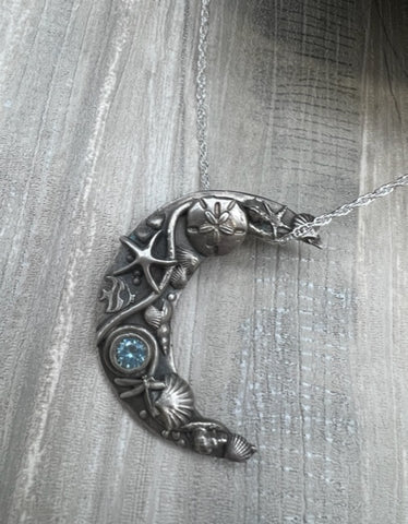 Jim and Linda Harrison - Sterling Silver Moon Necklace