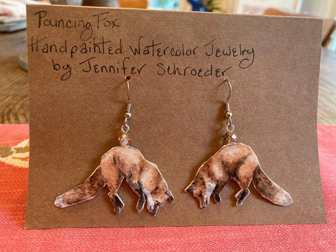 Jennifer Schroeder- Pouncing Fox Earrings