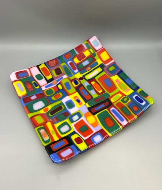 Irene Ultee- Large Fused Glass Plate